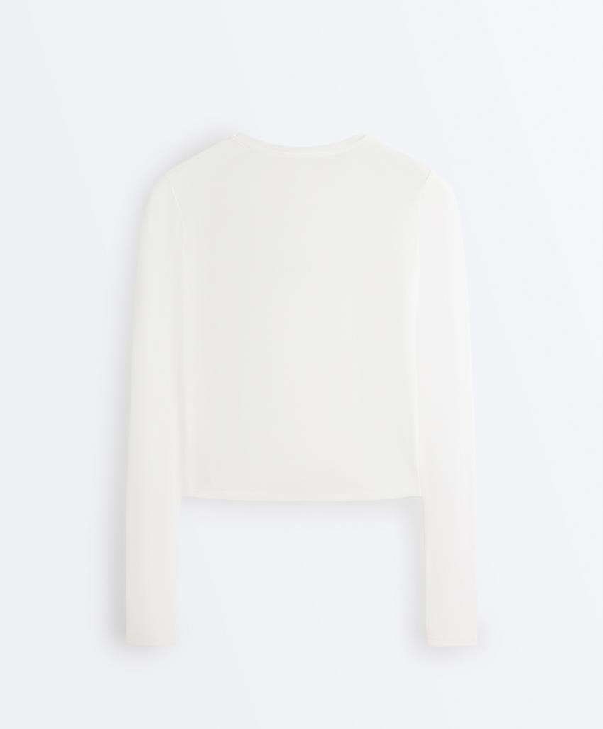 Лонгслив с длинным рукавом и надписью