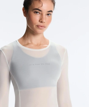 Лонгслив с длинным рукавом и надписью- Заказать в России