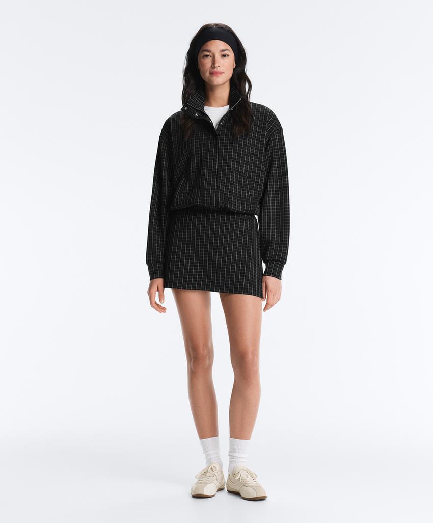 Юбка пике в клетку