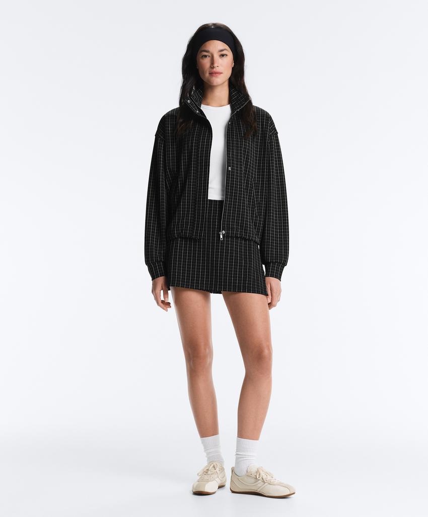 Юбка пике в клетку