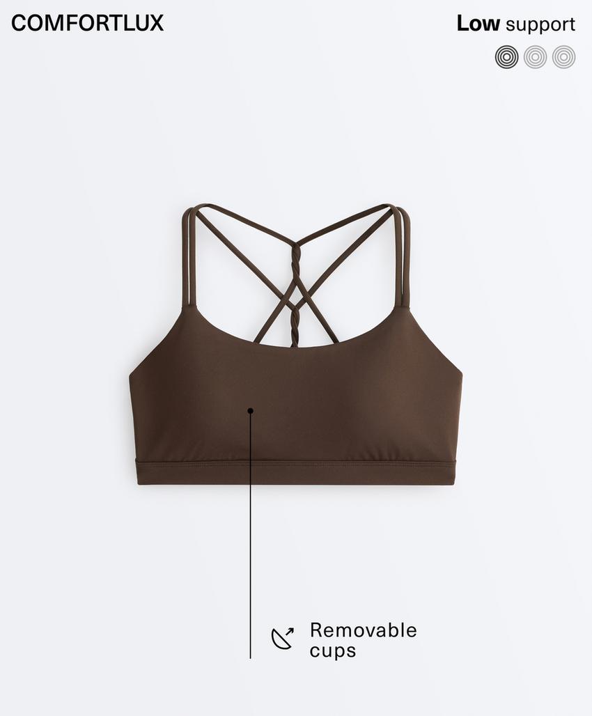 Спортивный бюстгальтер Comfortlux с перекрестными бретельками сзади