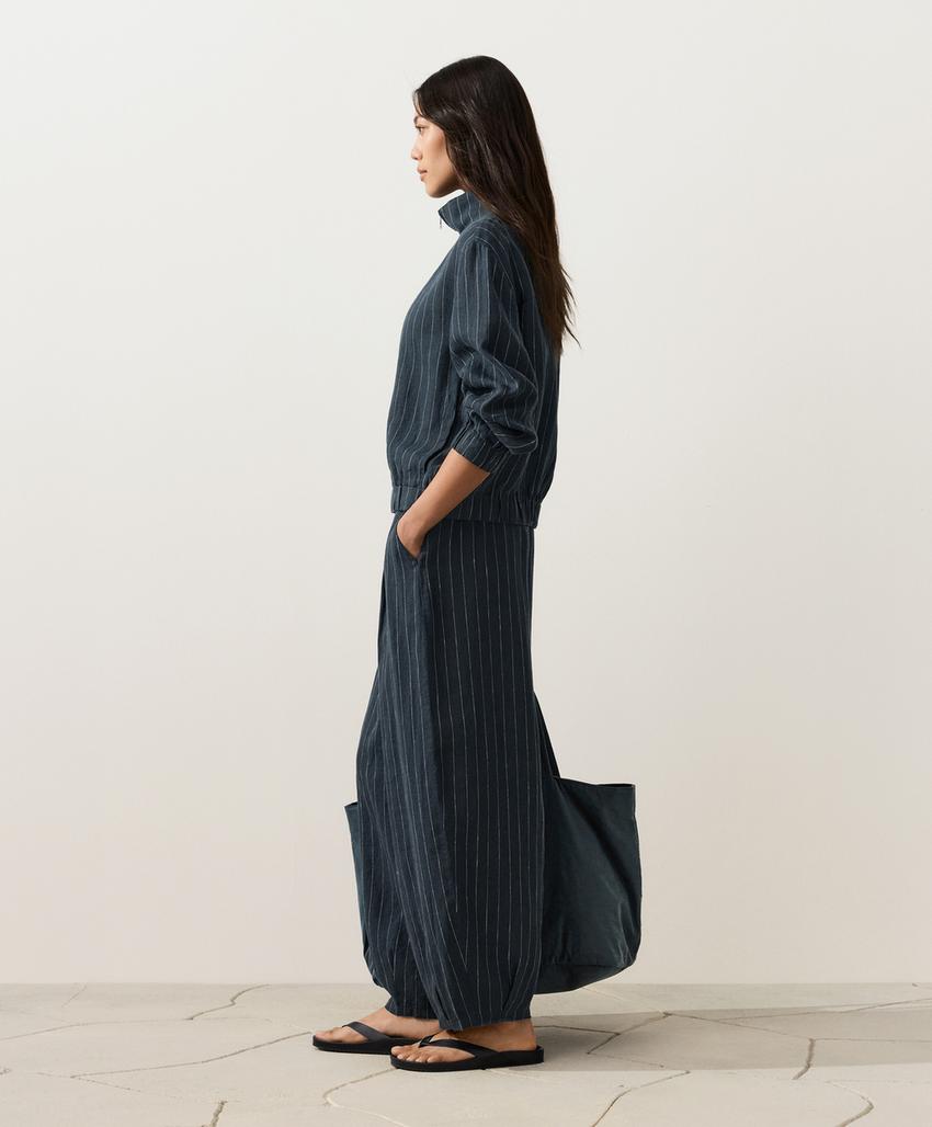 Брюки-бананы из 100%-го льна