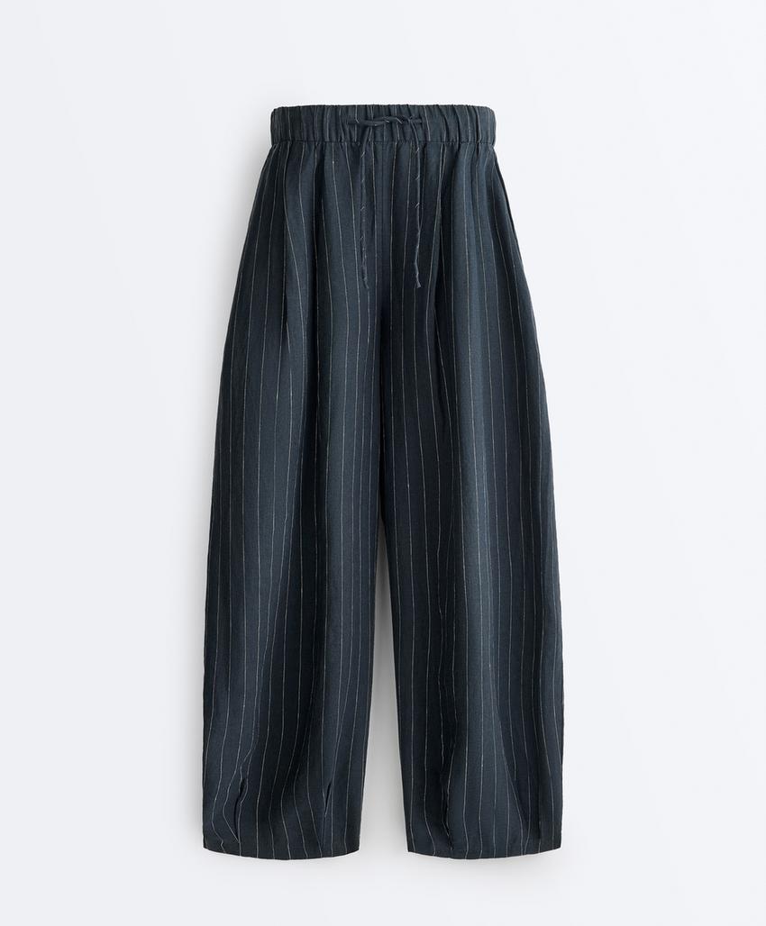 Брюки-бананы из 100%-го льна