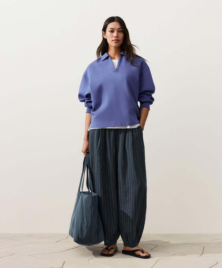 Брюки-бананы из 100%-го льна