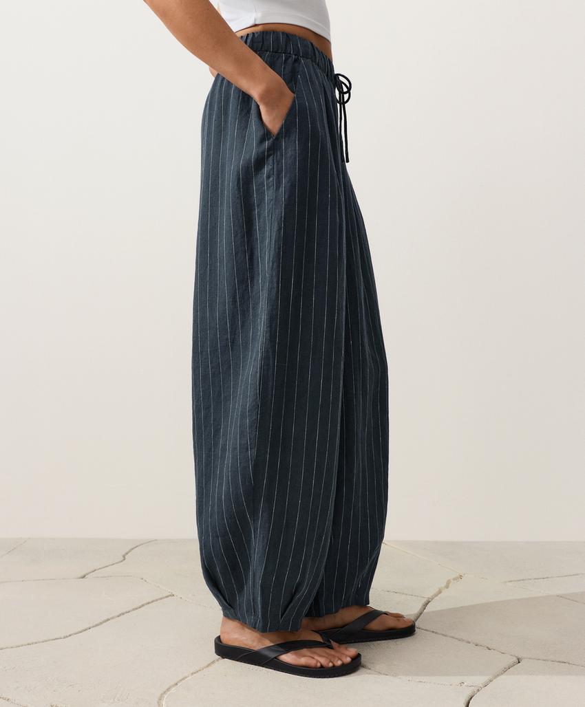 Брюки-бананы из 100%-го льна