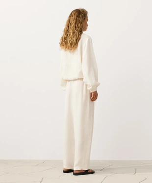 Прямые брюки из лиоцелла и льна (24%)- Заказать в России