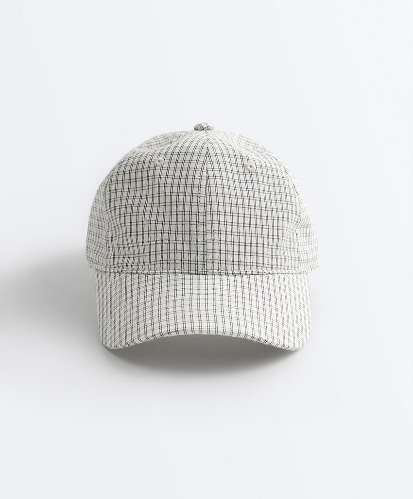 Кепка с принтом в клетку