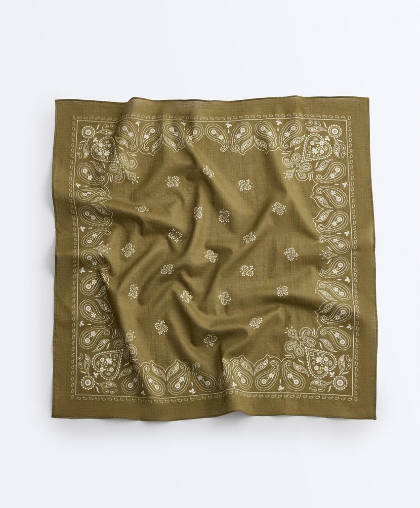 Бандана с принтом из 100% хлопка