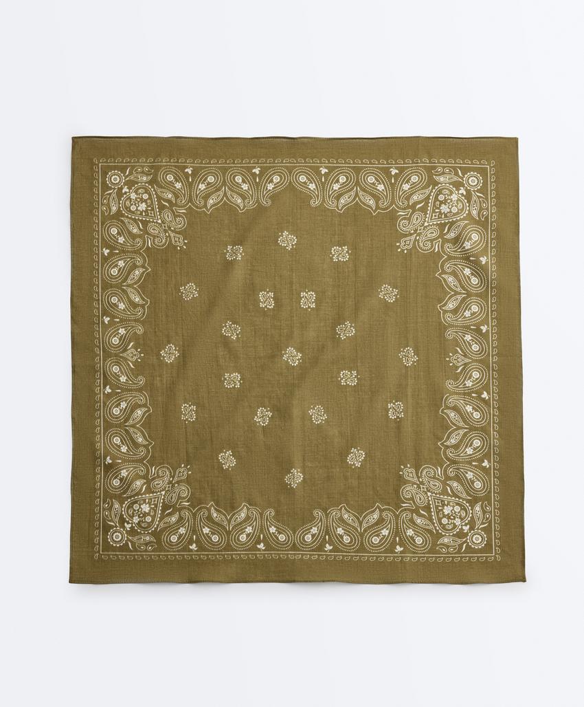 Бандана с принтом из 100% хлопка