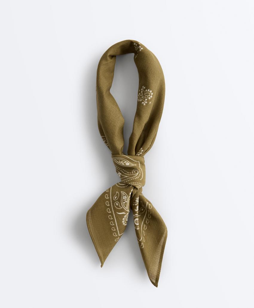 Бандана с принтом из 100% хлопка