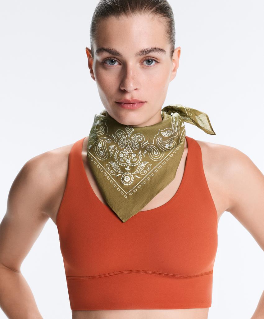 Бандана с принтом из 100% хлопка