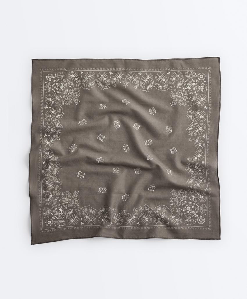 Бандана с принтом из 100% хлопка