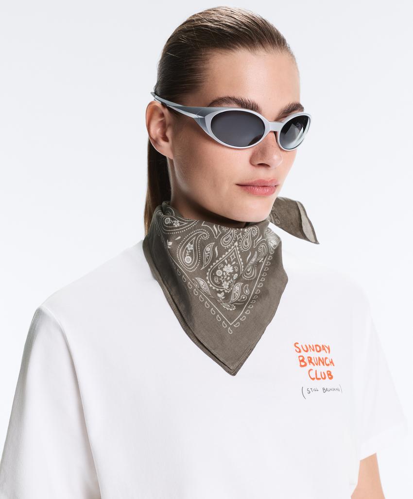 Бандана с принтом из 100% хлопка