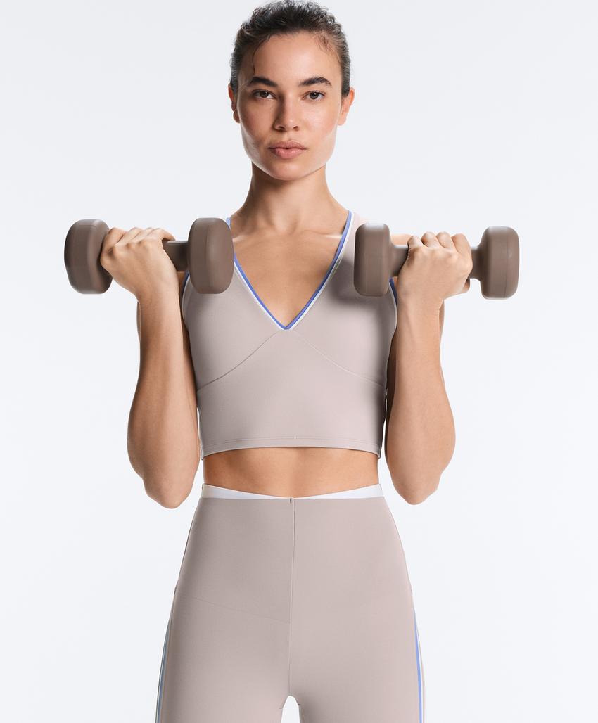 Легинсы Compressive с высокой посадкой, контрастные детали