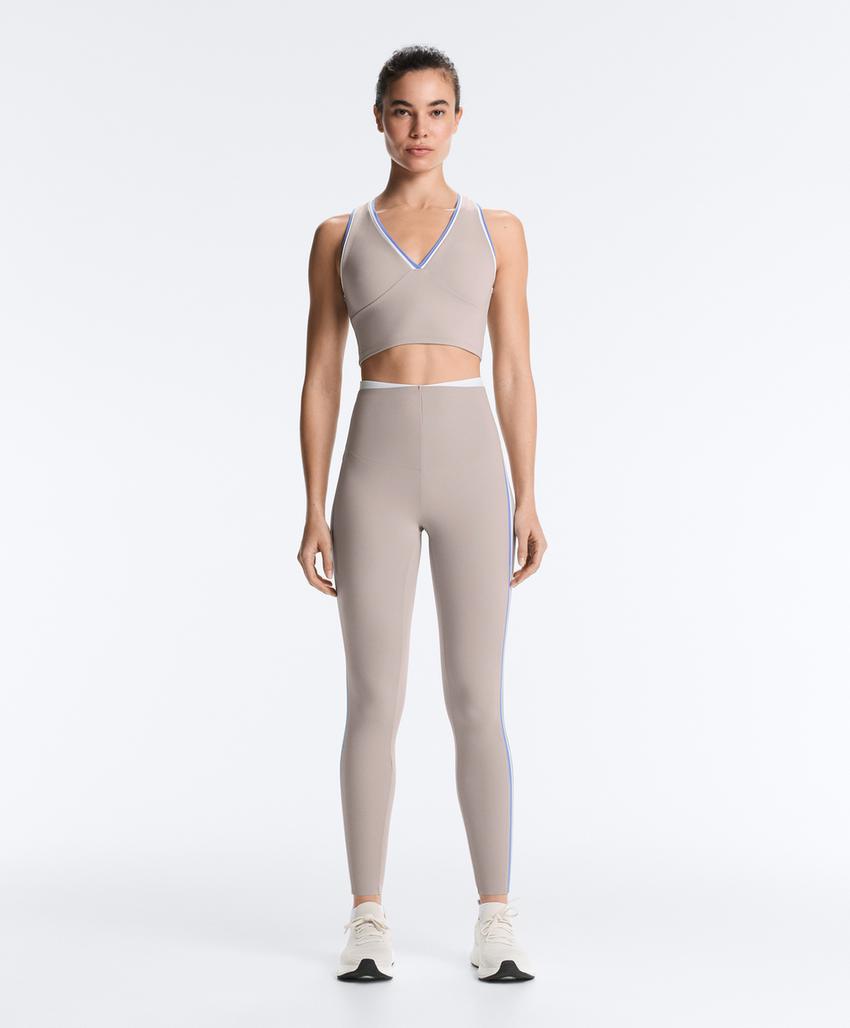 Легинсы Compressive с высокой посадкой, контрастные детали