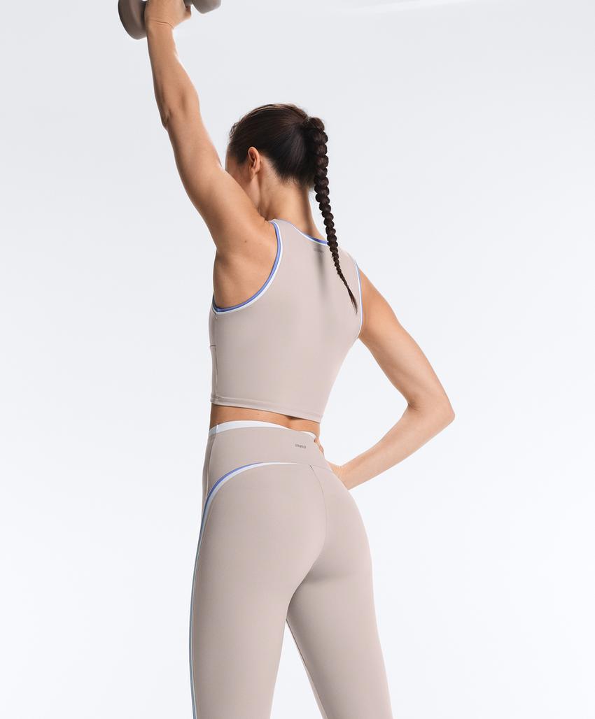 Легинсы Compressive с высокой посадкой, контрастные детали