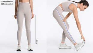 Легинсы Compressive с высокой посадкой, контрастные детали- Заказать в России