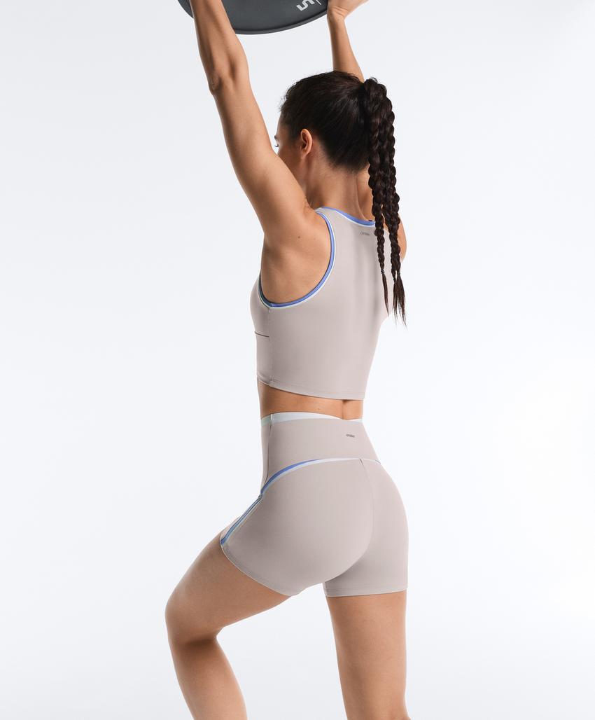 Облегающие шорты Compressive  10 см контрастных цветов