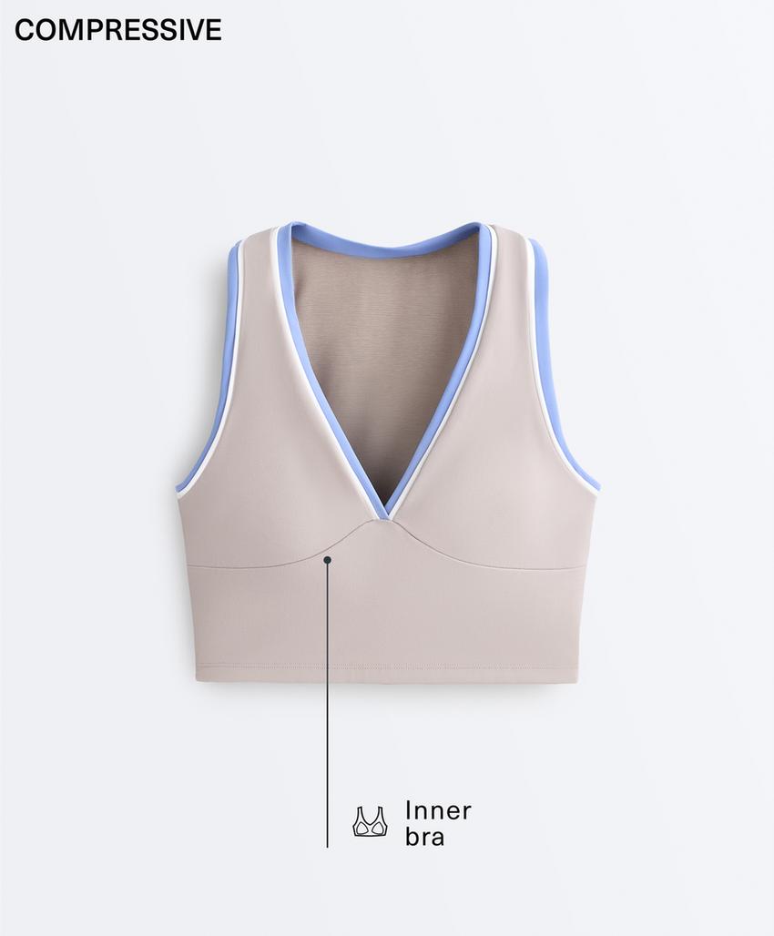 Майка - топ Compressive контраст