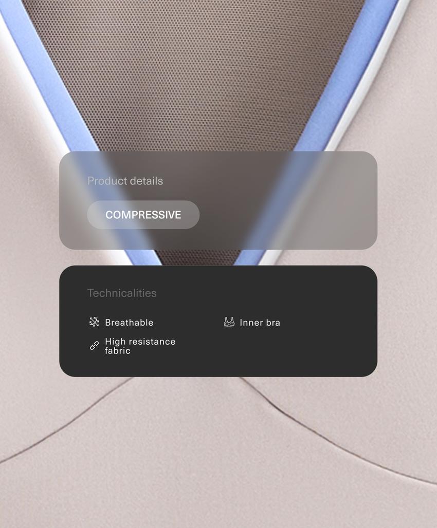 Майка - топ Compressive контраст