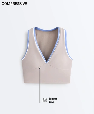 Майка - топ Compressive контраст- Заказать в России