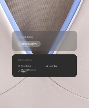 Майка - топ Compressive контраст- Заказать в России