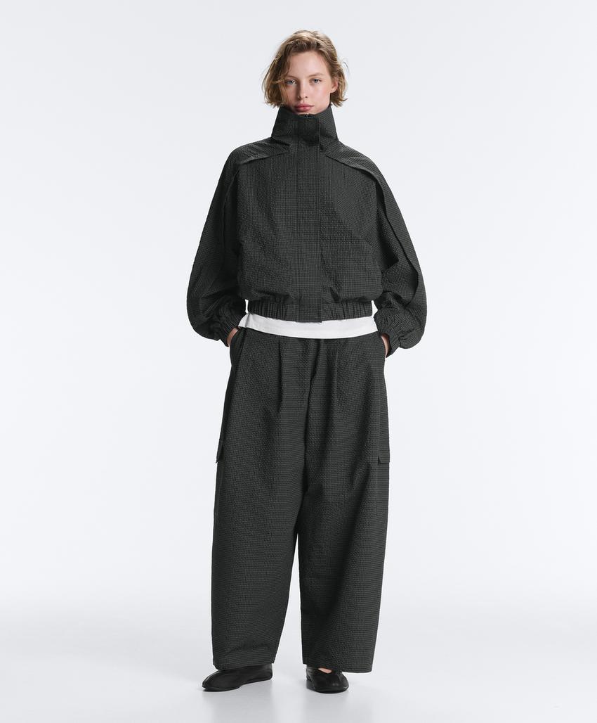 Куртка Track из водоотталкивающего нейлона в клетку