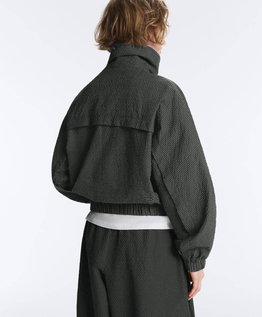 Куртка Track из водоотталкивающего нейлона в клетку