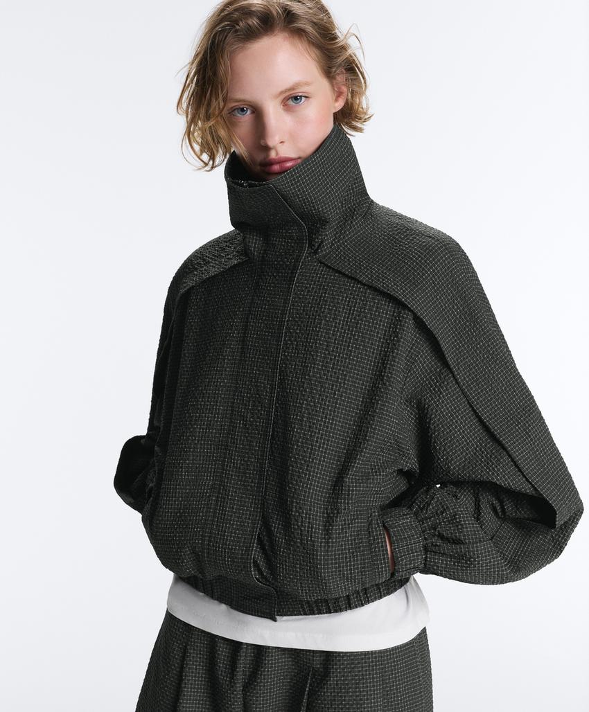 Куртка Track из водоотталкивающего нейлона в клетку
