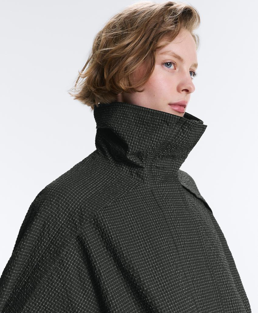 Куртка Track из водоотталкивающего нейлона в клетку