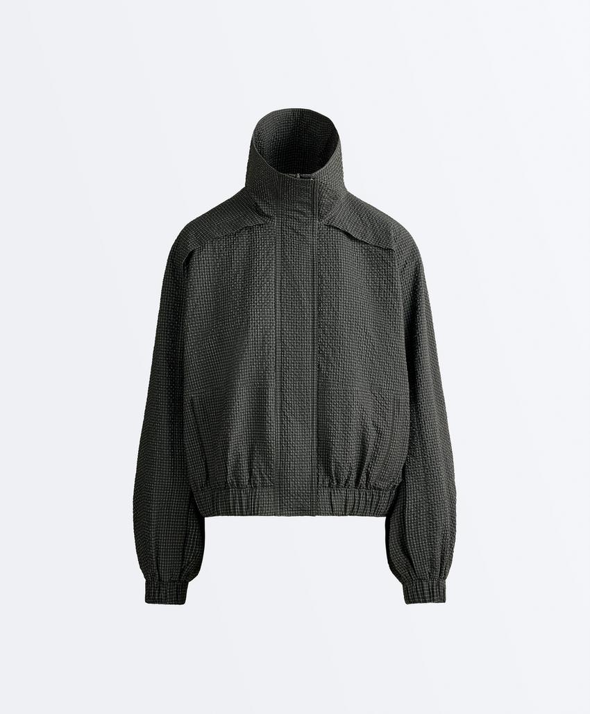 Куртка Track из водоотталкивающего нейлона в клетку