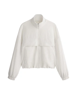 Куртка в полоску из эластичной ткани- Заказать в России