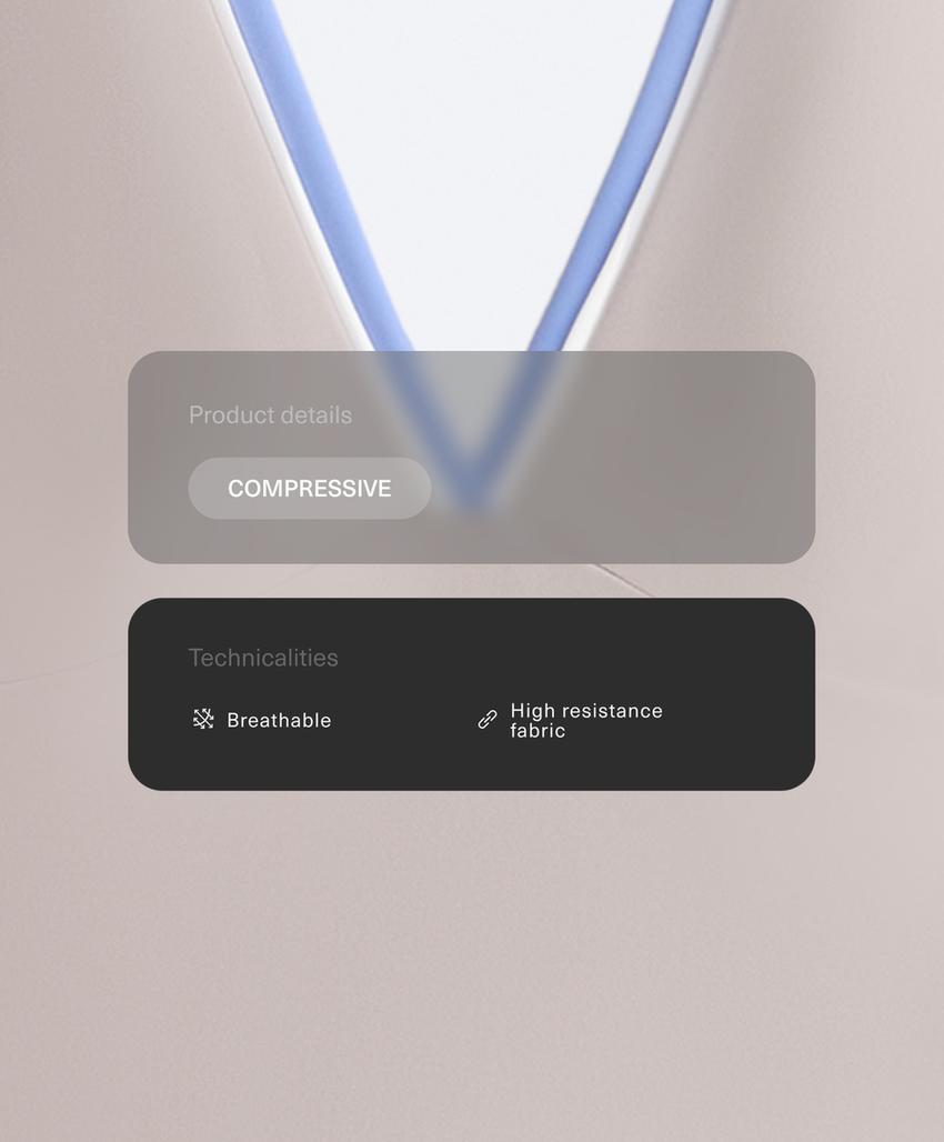 Короткий комбинезон Compressive контрастной расцветки