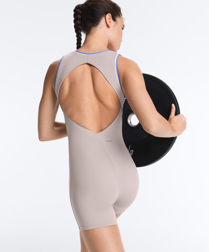 Короткий комбинезон Compressive контрастной расцветки