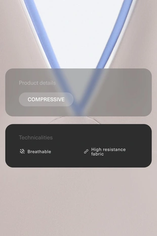 Короткий комбинезон Compressive контрастной расцветки- Заказать в России