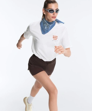 Футболка оверсайз с надписями- Заказать в России