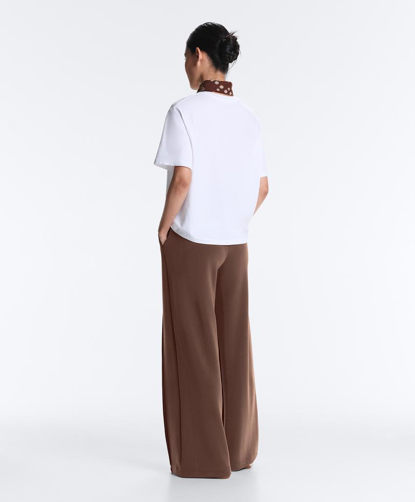 Прямые брюки с модалом и мягкими кантами