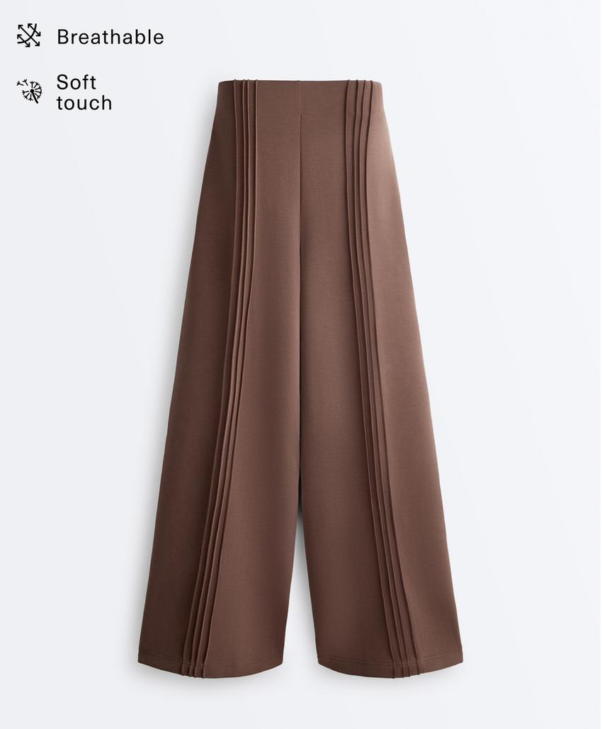 Прямые брюки с модалом и мягкими кантами