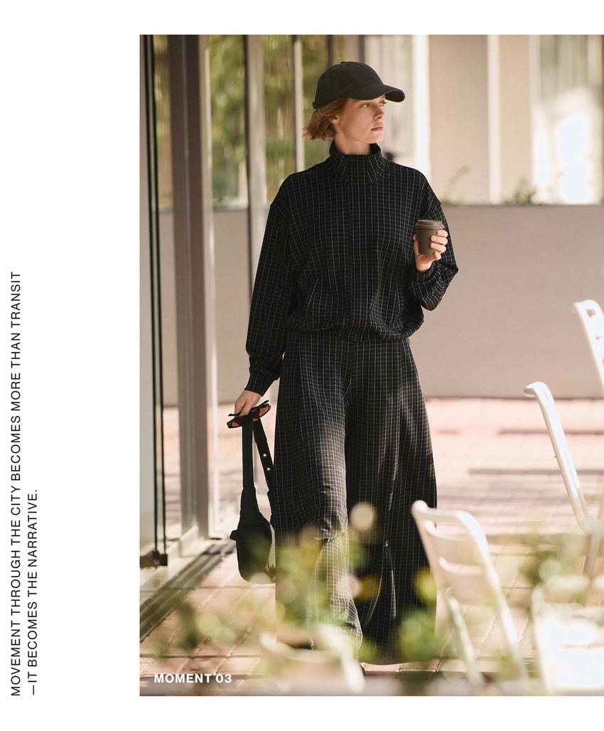 Широкие брюки-пике в клетку