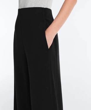 Широкие брюки из модала с ажурным узором- Заказать в России