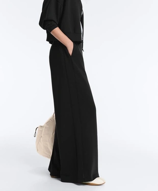 Широкие брюки из модала с ажурным узором- Заказать в России