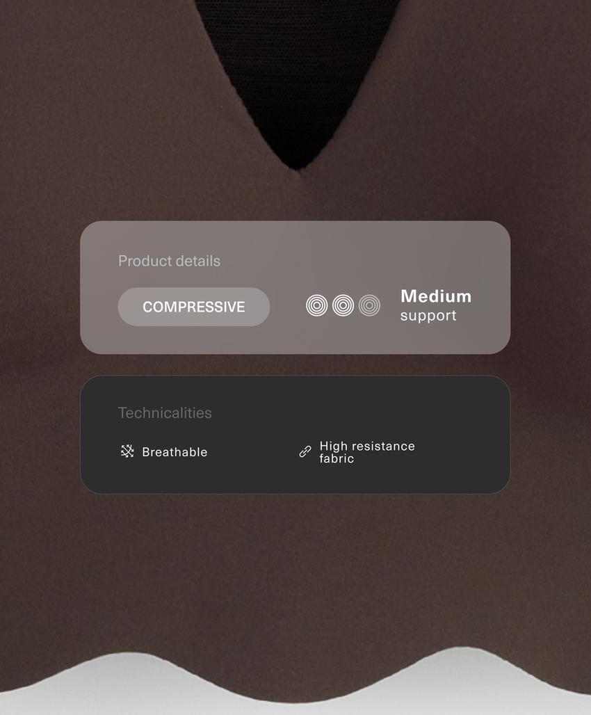 Спортивный бюстгальтер Compressive со средней степенью поддержки