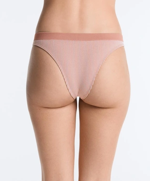 3 бесшовных трусов бразильяно Seamless Soft touch в полоску- Заказать в России