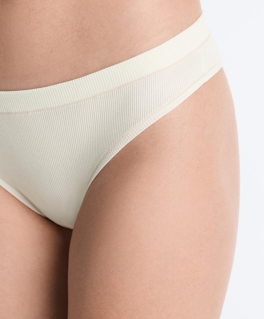 Набор из 3 хлопковых трусов бразильяно в рубчик