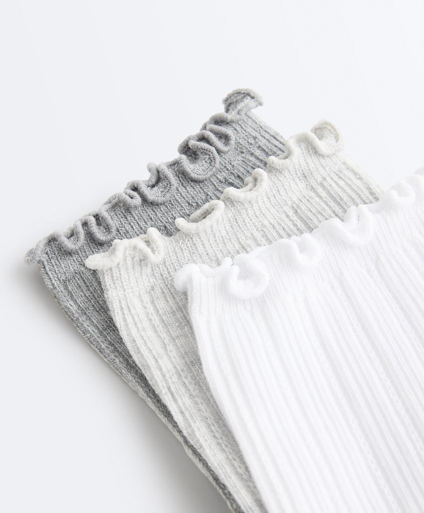 3 пары коротких носков из смесового хлопка