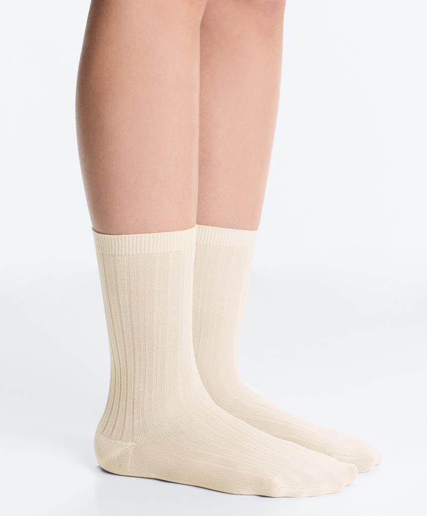 Носки Classic Rib из смесового шелка