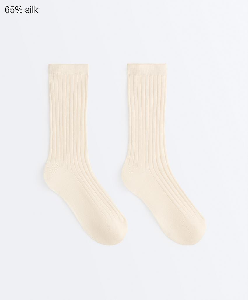 Носки Classic Rib из смесового шелка