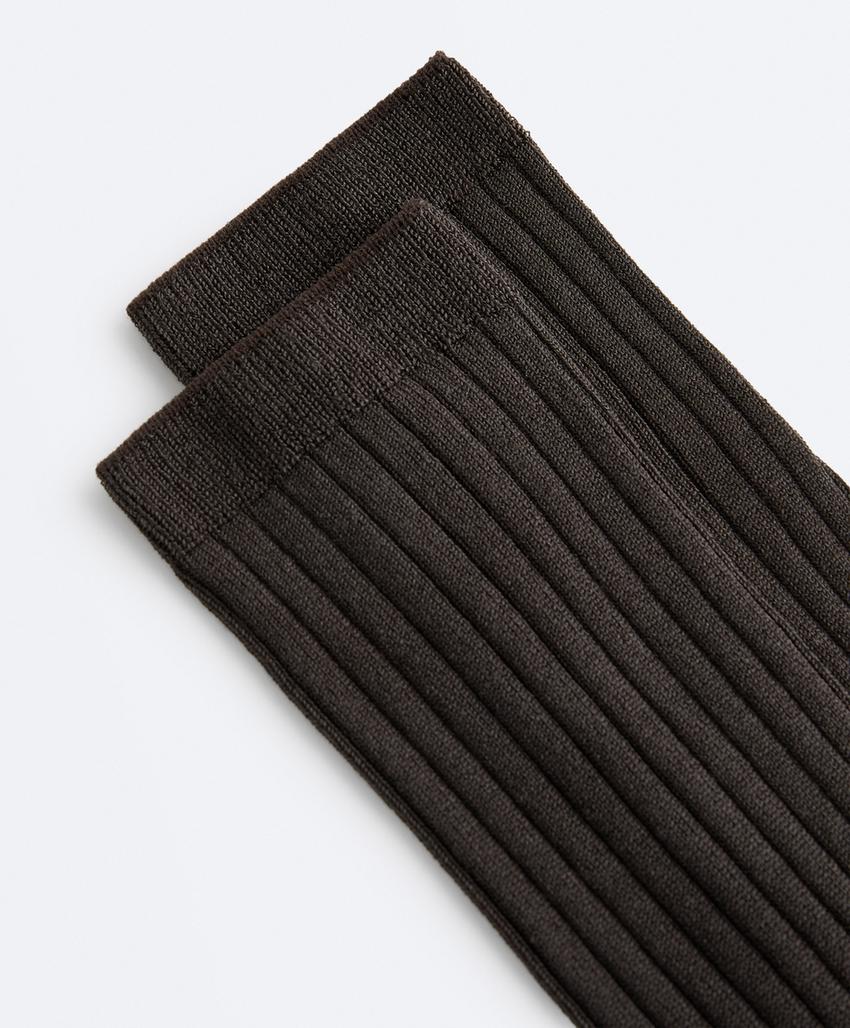 Носки Classic Rib из смесового шелка