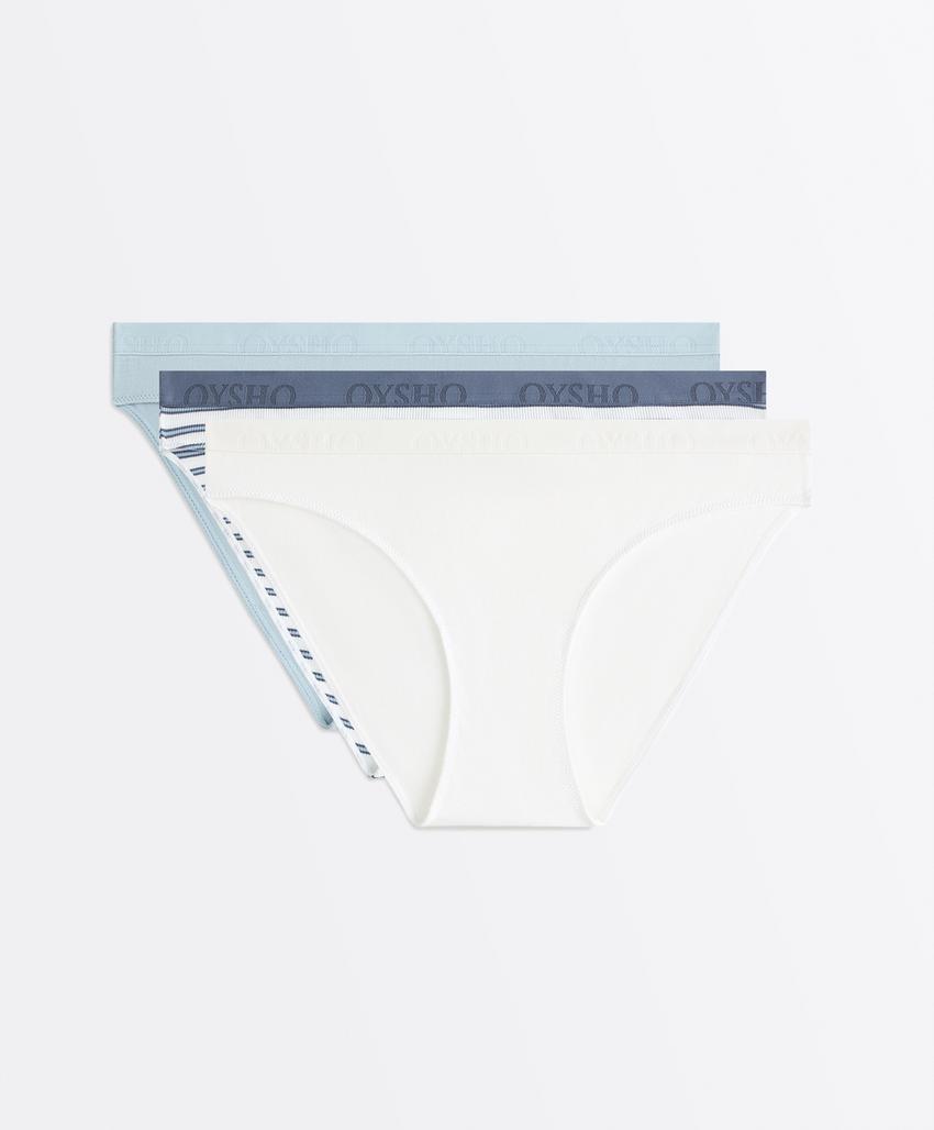 3 классических трусов из смесового хлопка с логотипом