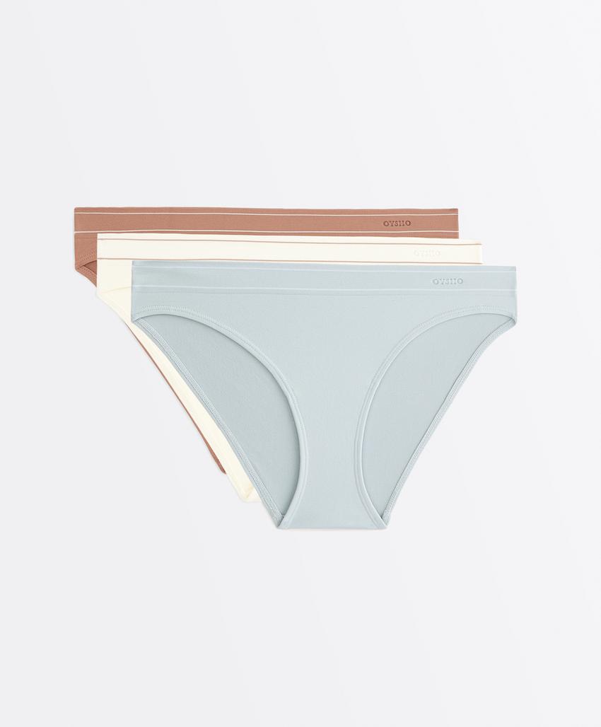 3 бесшовных классических трусов Seamless Soft touch с контрастным Logo